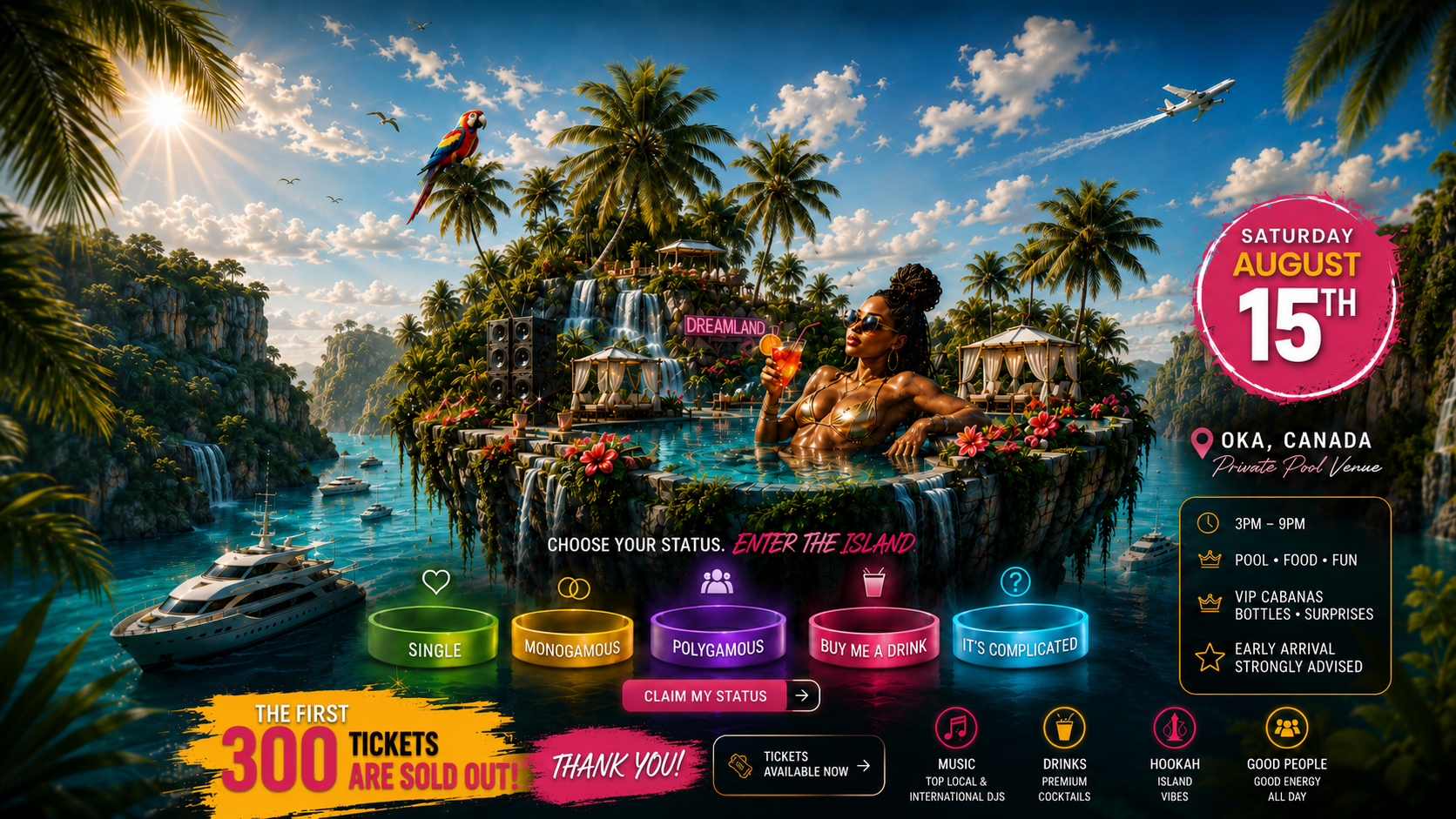 Dreamland Fest MTL – 2nd Edition festival poster.